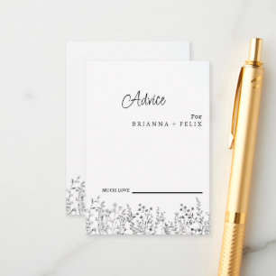 カラフル野結婚花アドバイス アドバイスカード