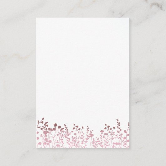 カラフル野結婚花アドバイス アドバイスカード (裏面)