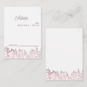 カラフル野結婚花アドバイス アドバイスカード (正面/裏面)