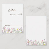 カラフル野結婚花アドバイス アドバイスカード (正面/裏面)