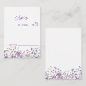 カラフル野結婚花アドバイス アドバイスカード (正面/裏面)