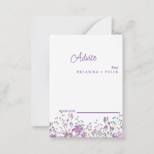 カラフル野結婚花アドバイス アドバイスカード