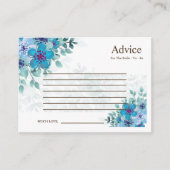 カラフル野結婚花アドバイス アドバイスカード (正面)