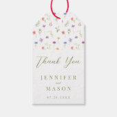 カラフル野結婚草感謝してい君 ギフトタグ (正面)