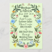 カラフル野花リース結婚ズ メニュー (正面)