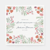 カラフル野草第一聖餐式 スタンダードランチョンナプキン (正面)