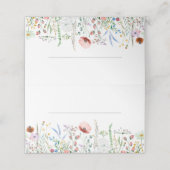 カラフル野草野結婚草 プレイスカード (外部開封)