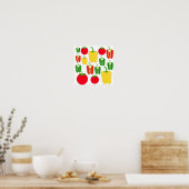 カラフル野菜。 ポスター (キッチン)