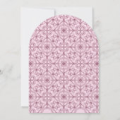 カラフル金ゴールドはっきりしたフローラ開花婚約パーティ 招待状 (裏面)