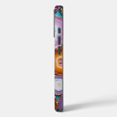 カラフル金ゴールドアクセント付きGeodeモザイク Case-Mate iPhoneケース (裏面 / 左)