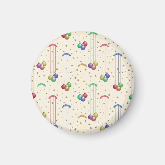 カラフル金ゴールド星 マグネット (正面)