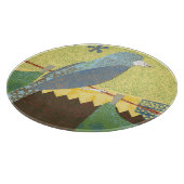 カラフル針金に乗った鳥 カッティングボード (角)