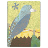 カラフル針金に乗った鳥 クリップボード (裏面)