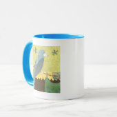 カラフル針金に乗った鳥 マグカップ (正面左)