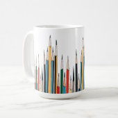 カラフル鉛筆 コーヒーマグカップ (正面左)
