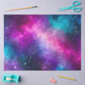 カラフル銀河系アートティッシュペーパー 薄葉紙 (クラフト)