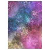 カラフル銀河系パターン クリップボード (裏面)