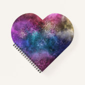 カラフル銀河系パターン ノートブック (正面)