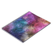 カラフル銀河系パターン ノートブック (左側)