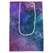 カラフル銀河系パターン ミディアムペーパーバッグ (裏面)