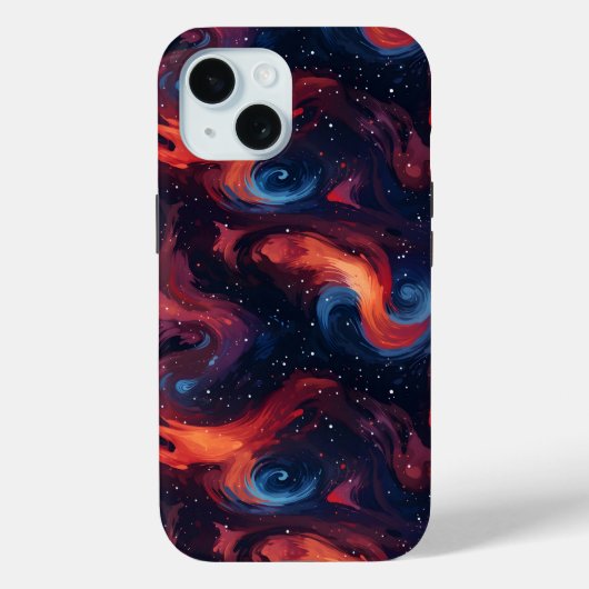 カラフル銀河系パターン Case-Mate iPhoneケース (裏面)