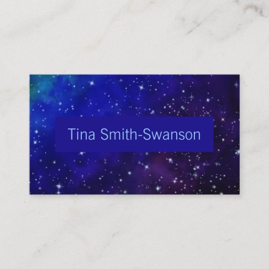 カラフル銀河系名刺 名刺 (正面)