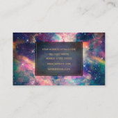 カラフル銀河系星雲絵画色 名刺 (裏面)