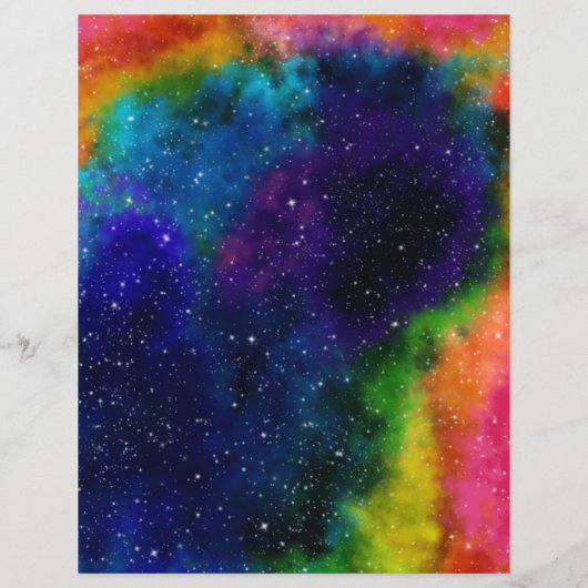 カラフル銀河系紙 (裏面)