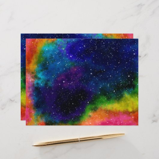 カラフル銀河系紙 (正面/裏面インサイチュ)