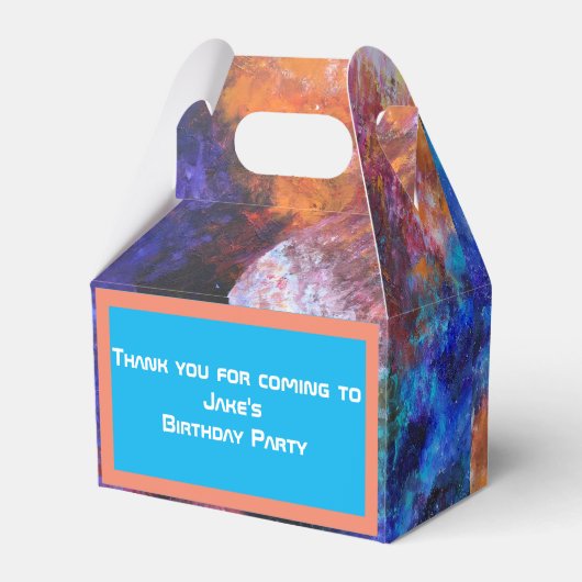 カラフル銀河系絵画ズ生誕生日カッコいい会 フェイバーボックス (裏面サイド)