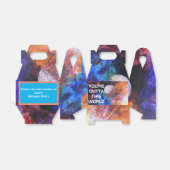 カラフル銀河系絵画ズ生誕生日カッコいい会 フェイバーボックス (折り畳みなし)