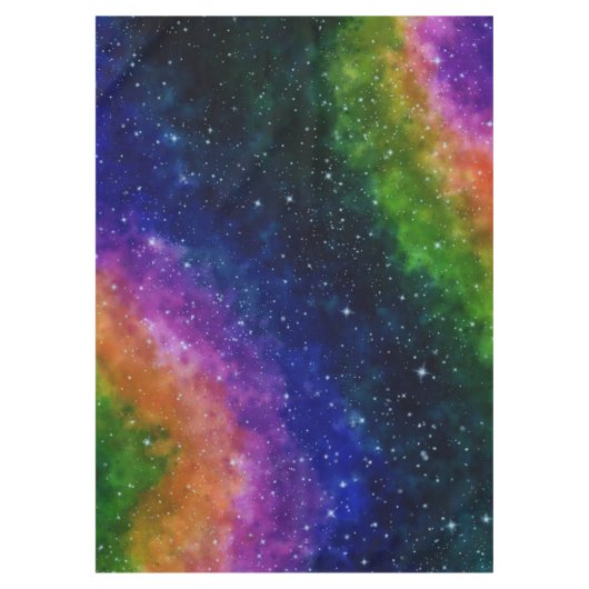 カラフル銀河系誕生会 テーブルクロス (正面)
