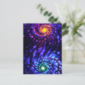 カラフル銀河系 ポストカード (スタンド正面)