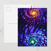 カラフル銀河系 ポストカード (正面/裏面)