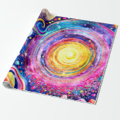 カラフル銀河系 ラッピングペーパー (アンロールド)
