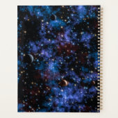 カラフル銀河系、星、惑星の名前プランナー プランナー手帳 (裏面)