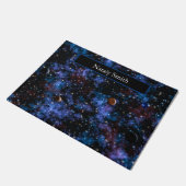 カラフル銀河系、星、惑星名 ドアマット (アングル)