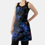 カラフル銀河系、星、惑星 エプロン (インサイチュ)