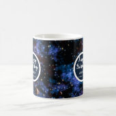 カラフル銀河系、星、惑星 コーヒーマグカップ (中央)