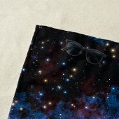 カラフル銀河系、星、惑星 ビーチタオル (インサイチュ)