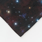 カラフル銀河系、星、惑星 フリースブランケット (角)