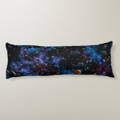 カラフル銀河系、星、惑星 ボディピロー (裏面)