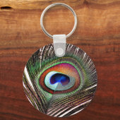 カラフル銅孔雀 キーホルダー (正面)