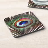 カラフル銅孔雀 コースター (左側)