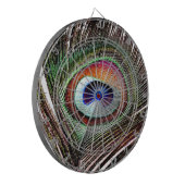 カラフル銅孔雀 ダーツボード (正面左)