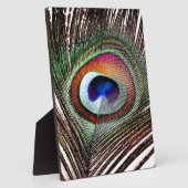 カラフル銅孔雀 フォトプラーク (側面)