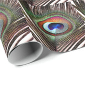 カラフル銅孔雀 ラッピングペーパー (ロールコーナー)