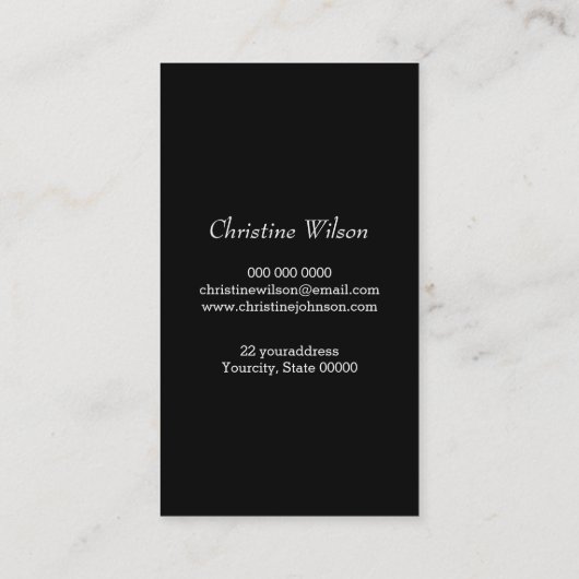 カラフル鋏 名刺 (裏面)