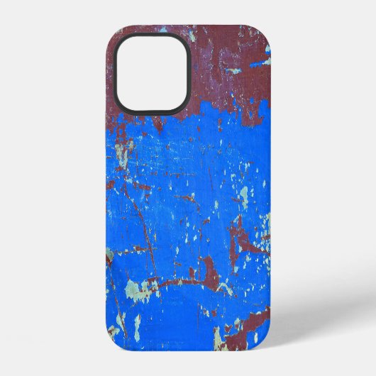 カラフル鋼錆：抽象芸術テクスチャ iPhoneケース (裏面)