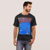 カラフル鋼錆:抽象芸術テクスチャ Tシャツ (正面フル)